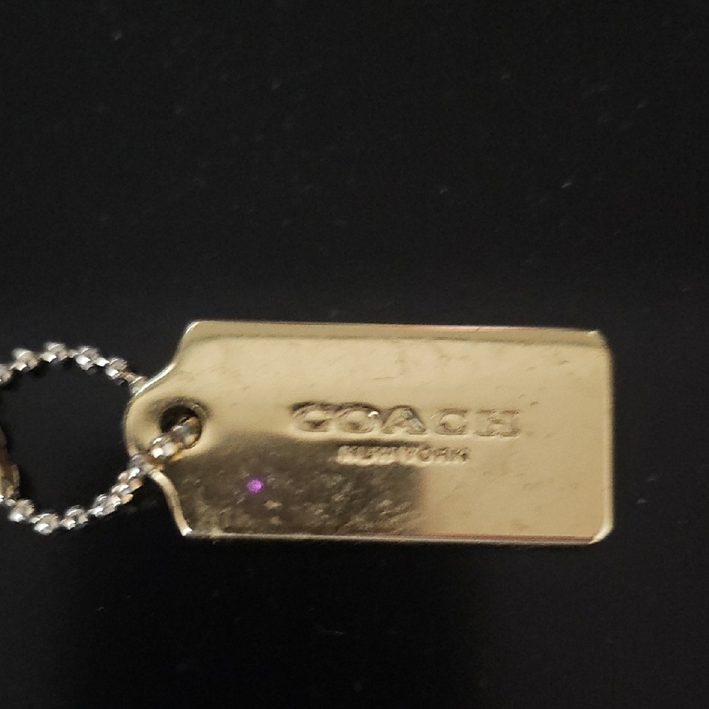 Coach Gold Metallic Phone Charm